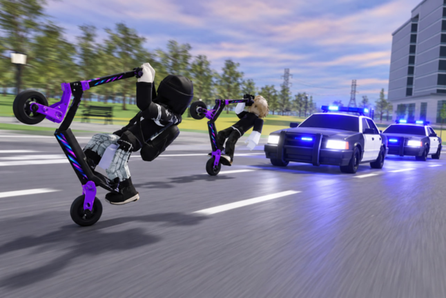 Official Kukirin Life listing media — night city scooter scene